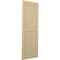 Ekena Millwork True Fit PVC Farmhouse/Flat Panel Combination Fixed Mount Shutters, Natural Twine, 12W x 78H, PR TFP101FC12X078NT - alternate 2